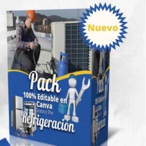 Pack 100% editable en Canva/refrigeración